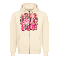 Sandshell love love love valentines day Zipper Hoodie - MaliasSmallBusiness