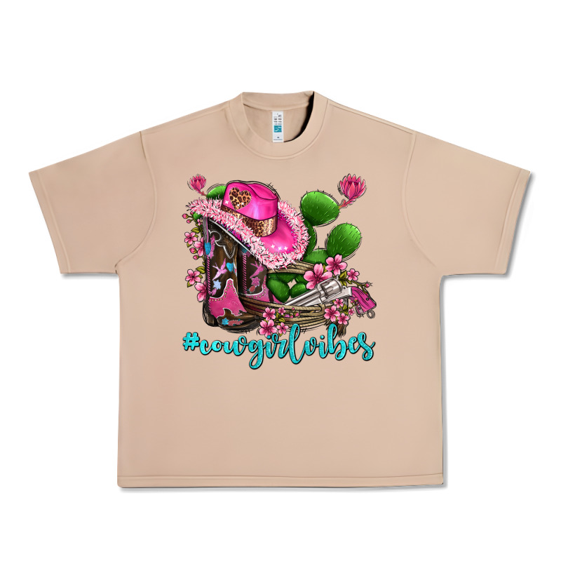 Cowgirl Vibes With Boots And Gun Urban Heavy Tee by AdoDesignShop | Teevron