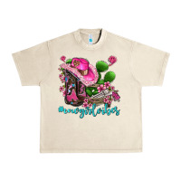 Sandshell cowgirl vibes with boots and gun Urban Heavy Tee - AdoDesignShop