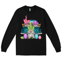 Black easter gnomes farm truck Long Sleeve Tee - Jasminsmagicworld