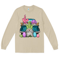 Mushroom easter gnomes farm truck Long Sleeve Tee - Jasminsmagicworld