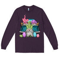 Plum easter gnomes farm truck Long Sleeve Tee - Jasminsmagicworld
