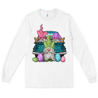 White easter gnomes farm truck Long Sleeve Tee - Jasminsmagicworld