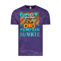 Cloud Purple pumpkin junkie Vintage Tee - Artiststas