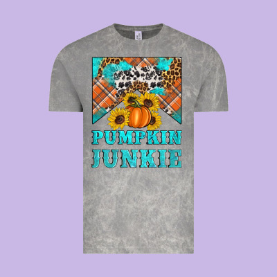 Pumpkin Junkie Vintage Tee Designed By Artiststas