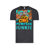 Vintage Black pumpkin junkie Vintage Tee - Artiststas
