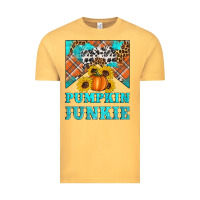 Vintage Mustard pumpkin junkie Vintage Tee - Artiststas