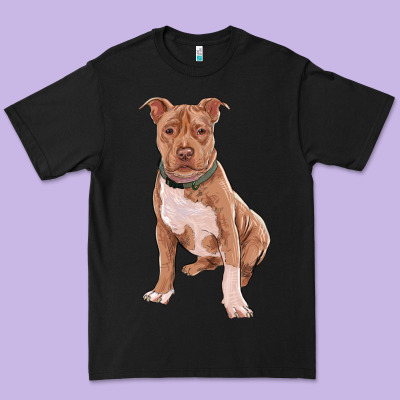 Premium Tee brown pitbull