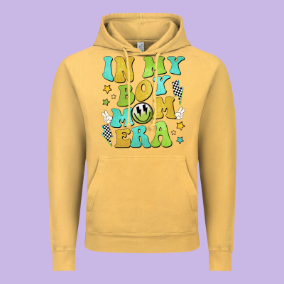 In My Boy Mom Era Vintage Hoodie Designed By Jahusdesignshop