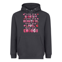 Smoke you are worthy beautiful loved enough valentines Heavyweight Hoodie - LillyAllenDesigns