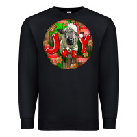 Black christmas hampshire sheep Premium Sweatshirt - LillyAllenDesigns