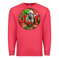 Cardinal christmas hampshire sheep Premium Sweatshirt - LillyAllenDesigns
