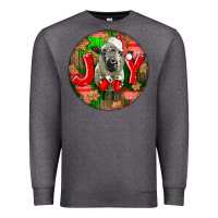 Charcoal Heather christmas hampshire sheep Premium Sweatshirt - LillyAllenDesigns