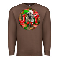Chestnut christmas hampshire sheep Premium Sweatshirt - LillyAllenDesigns