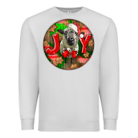 Dove Grey christmas hampshire sheep Premium Sweatshirt - LillyAllenDesigns