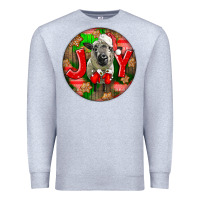 Heather Grey christmas hampshire sheep Premium Sweatshirt - LillyAllenDesigns