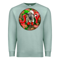 Seafoam christmas hampshire sheep Premium Sweatshirt - LillyAllenDesigns