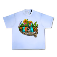 Grape Ice yeehaw and cactus with horseshoe Urban Heavy Tee - AdoDesignShop
