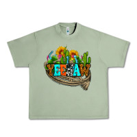 Oil Green yeehaw and cactus with horseshoe Urban Heavy Tee - AdoDesignShop