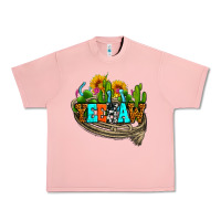 Salmon yeehaw and cactus with horseshoe Urban Heavy Tee - AdoDesignShop