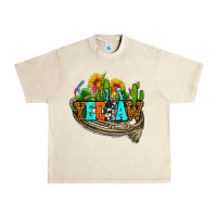 Sandshell yeehaw and cactus with horseshoe Urban Heavy Tee - AdoDesignShop