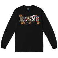 Black western nurse Long Sleeve Tee - BarkalooDesign