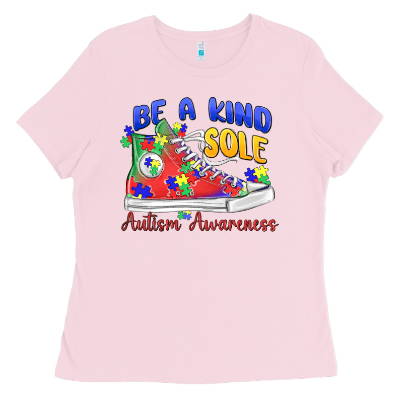 Be A Kind Sole Autism Awareness Ladies Tee by MaliasSmallBusiness | Teevron