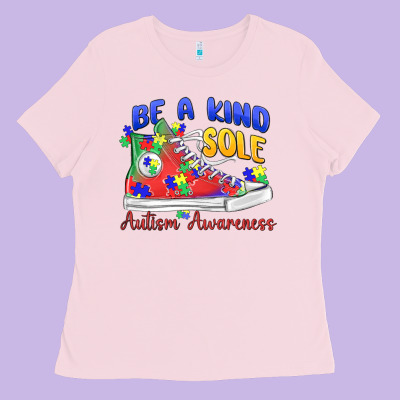 Ladies Tee be a kind sole autism awareness