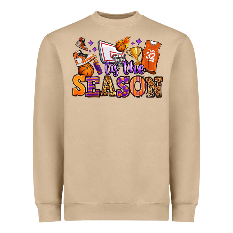 Tis The Season Basketball Heavyweight Sweatshirt by Jasminsmagicworld | Teevron