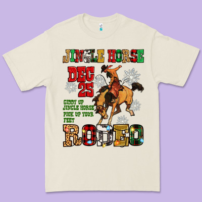 Jingle Horse Dec 25 Giddy Jingle Horse Pick Up Fee Premium Tee Designed By Zillion Design Studio