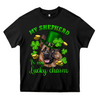 Black st.patrick's day my shepherd is my lucky charm Heavy Core Tee - RanaPortraitStore