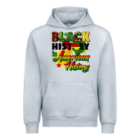 Heather Grey black history is american history Urban Hoodie - CowGirlArtShop