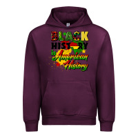Mauve Wine black history is american history Urban Hoodie - CowGirlArtShop