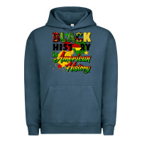 Pigment Midnight Navy black history is american history Urban Hoodie - CowGirlArtShop