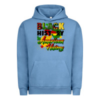 Pigment Pebble Blue black history is american history Urban Hoodie - CowGirlArtShop