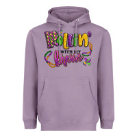 Lavender rollin' with my krewe mardi gras Heavyweight Hoodie - LillyAllenDesigns
