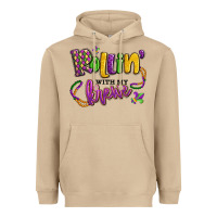 Mushroom rollin' with my krewe mardi gras Heavyweight Hoodie - LillyAllenDesigns