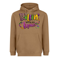 Toasted Coconut rollin' with my krewe mardi gras Heavyweight Hoodie - LillyAllenDesigns