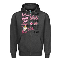 Charcoal Heather christian valentines Zipper Hoodie - MaliasSmallBusiness