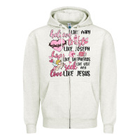 Oatmeal Heather christian valentines Zipper Hoodie - MaliasSmallBusiness