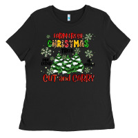 Black farm fresh christmas trees Ladies Tee - MaliasSmallBusiness