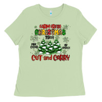 Matcha farm fresh christmas trees Ladies Tee - MaliasSmallBusiness