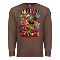 Chestnut t rex merry rexmas Premium Sweatshirt - LillyAllenDesigns