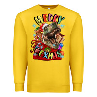 Lemon t rex merry rexmas Premium Sweatshirt - LillyAllenDesigns