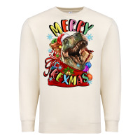 Sandshell t rex merry rexmas Premium Sweatshirt - LillyAllenDesigns
