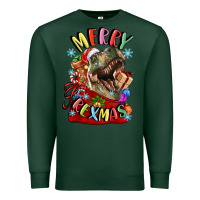 Sports Green t rex merry rexmas Premium Sweatshirt - LillyAllenDesigns
