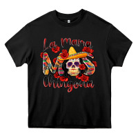 Black la mama mas chingona Heavy Core Tee - Zillion Design Studio