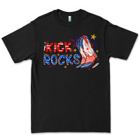 Black kick rocks cowboy boots fourth of july Premium Tee - texasbilliewilder