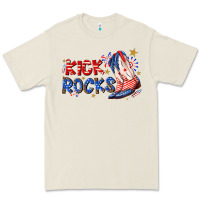 Bone kick rocks cowboy boots fourth of july Premium Tee - texasbilliewilder