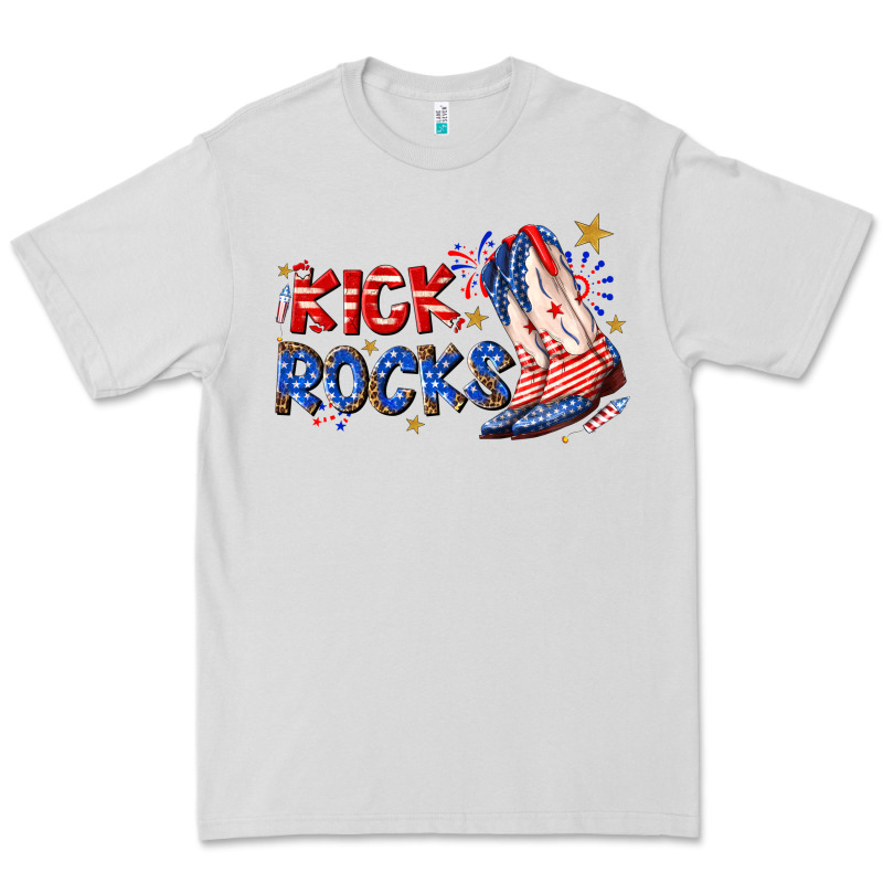 Kick Rocks Cowboy Boots Fourth Of July Premium Tee by texasbilliewilder | Teevron